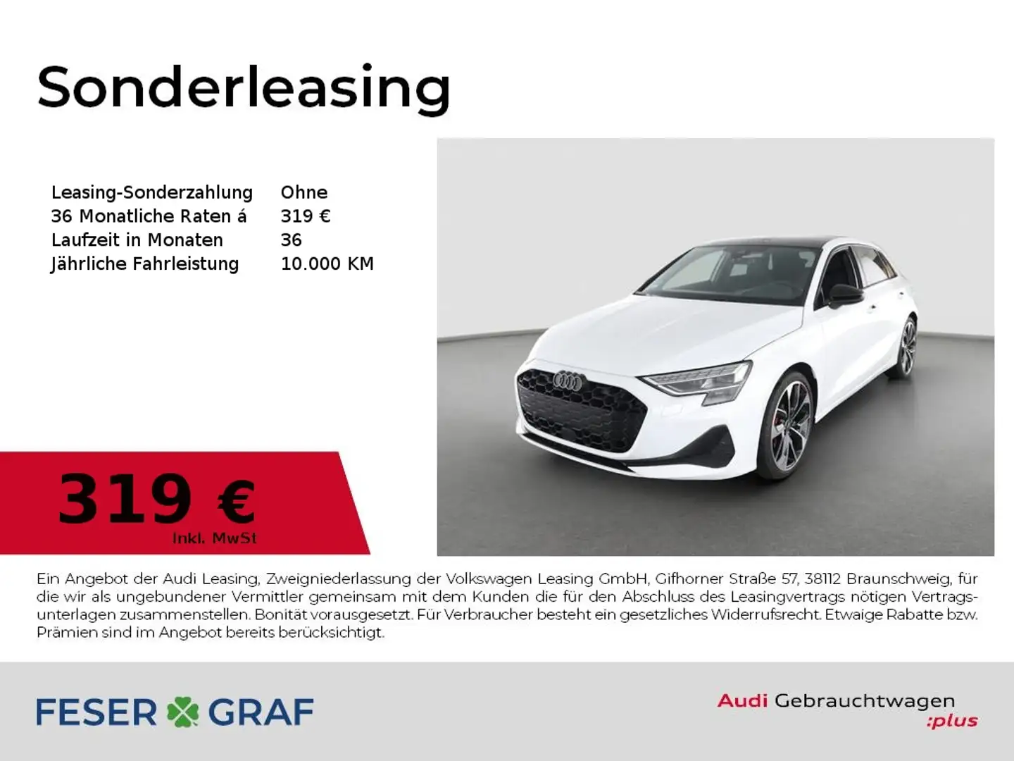 Audi A3 35 TDI - PANO - KAMERA - SONOS-AHK Weiß - 1