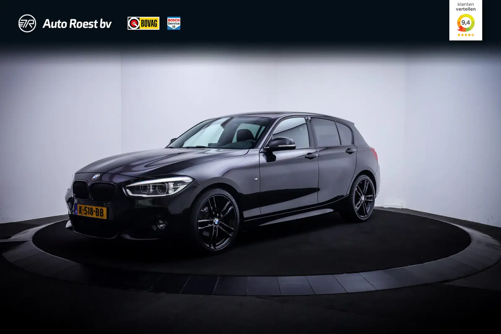 BMW 120 1-serie 120iA M-SPORT Edition FULL LED | STOELVERW Zwart - 1