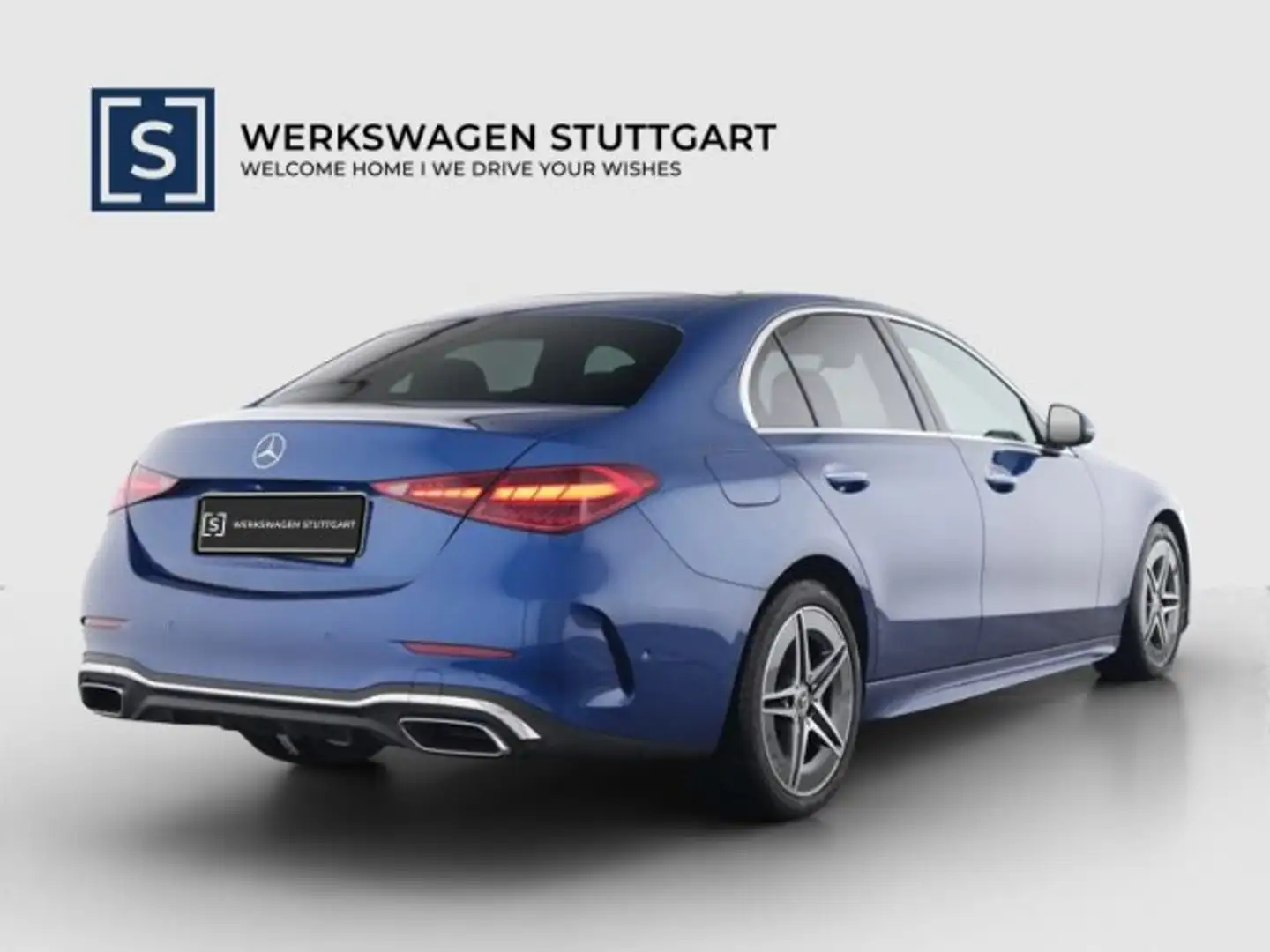 Mercedes-Benz C 300 C 300 d 4M AMG Premium+ Fahr-Assi Pano 360° HuD Blau - 2