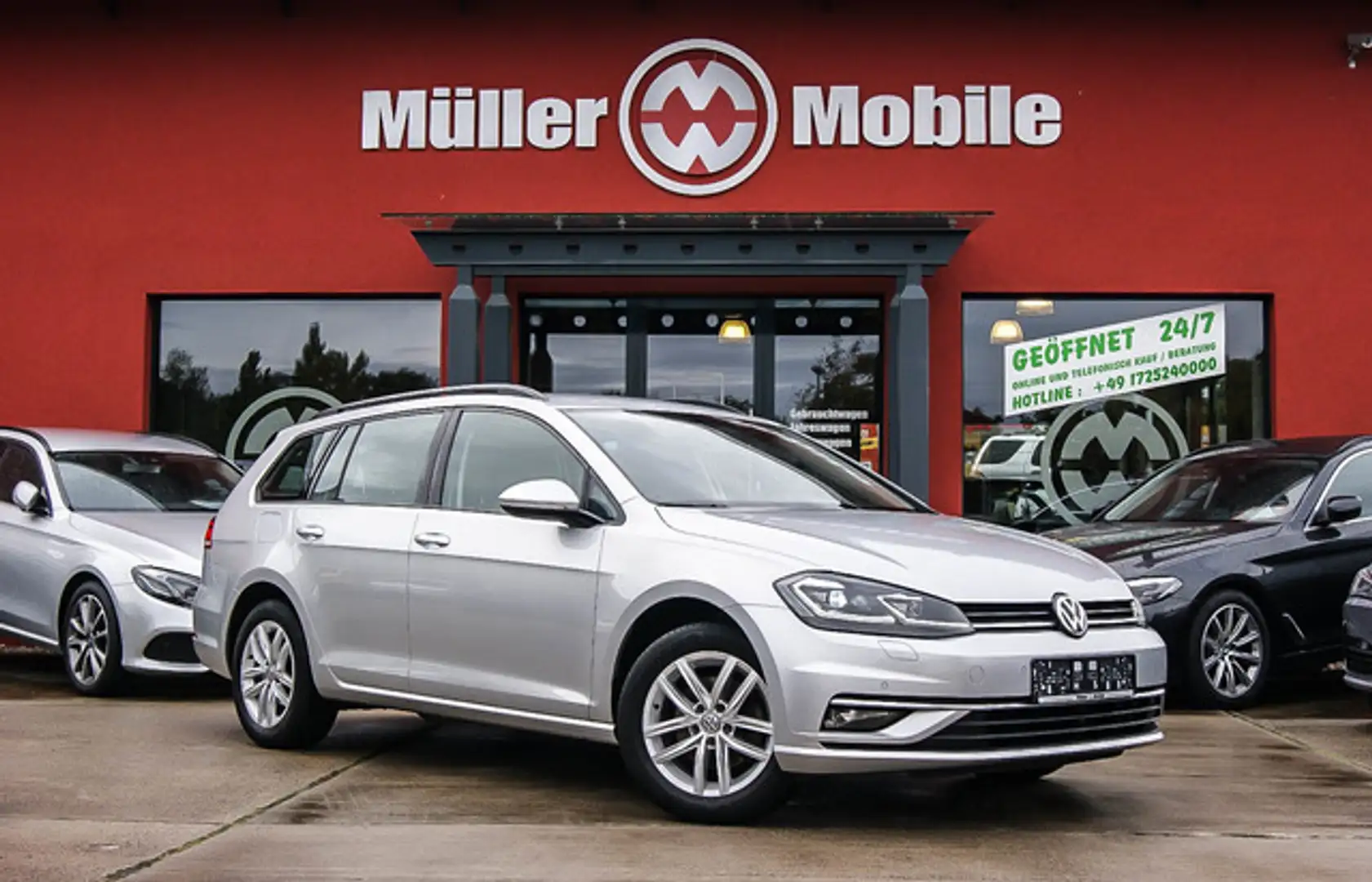 Volkswagen Golf Variant VII Comfortline LED ACC SIHZG 1HAND Silber - 1