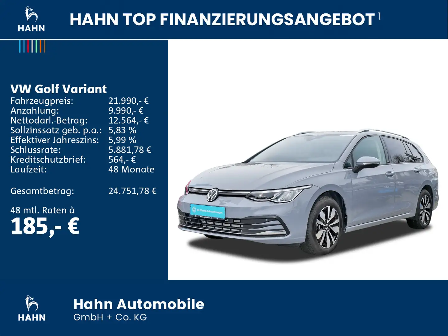 Volkswagen Golf Variant Golf VIII Variant 1.0eTSI DSG Move ACC LED Navi Gris - 2