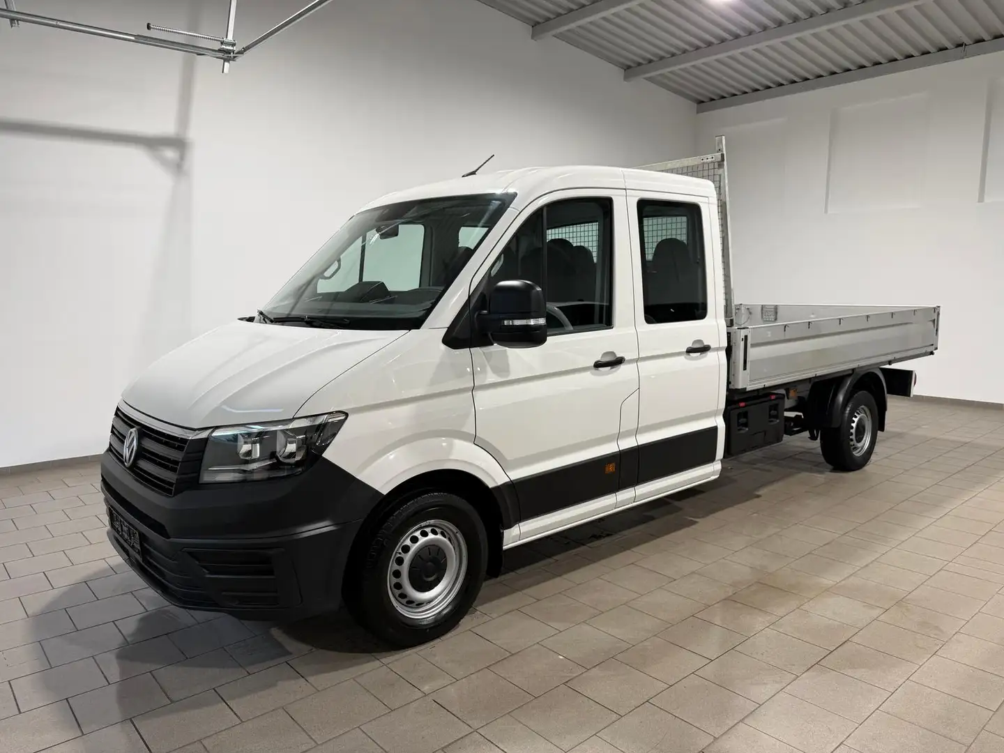 Volkswagen Crafter Pritsche-Doka(7-Si.),LR,Klima,DSG,Standh Blanc - 1