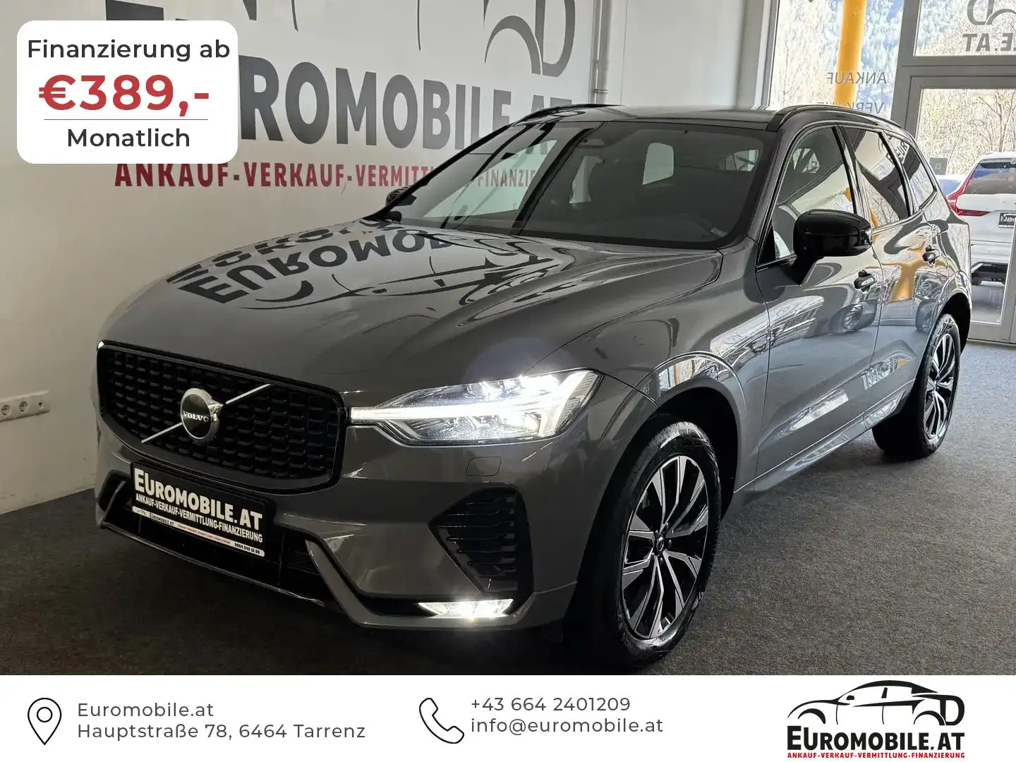 Volvo XC60 Plus Dark 2WD RFK*VOLL-LEDER*ACC*LR-HZNG*LED* Grau - 1