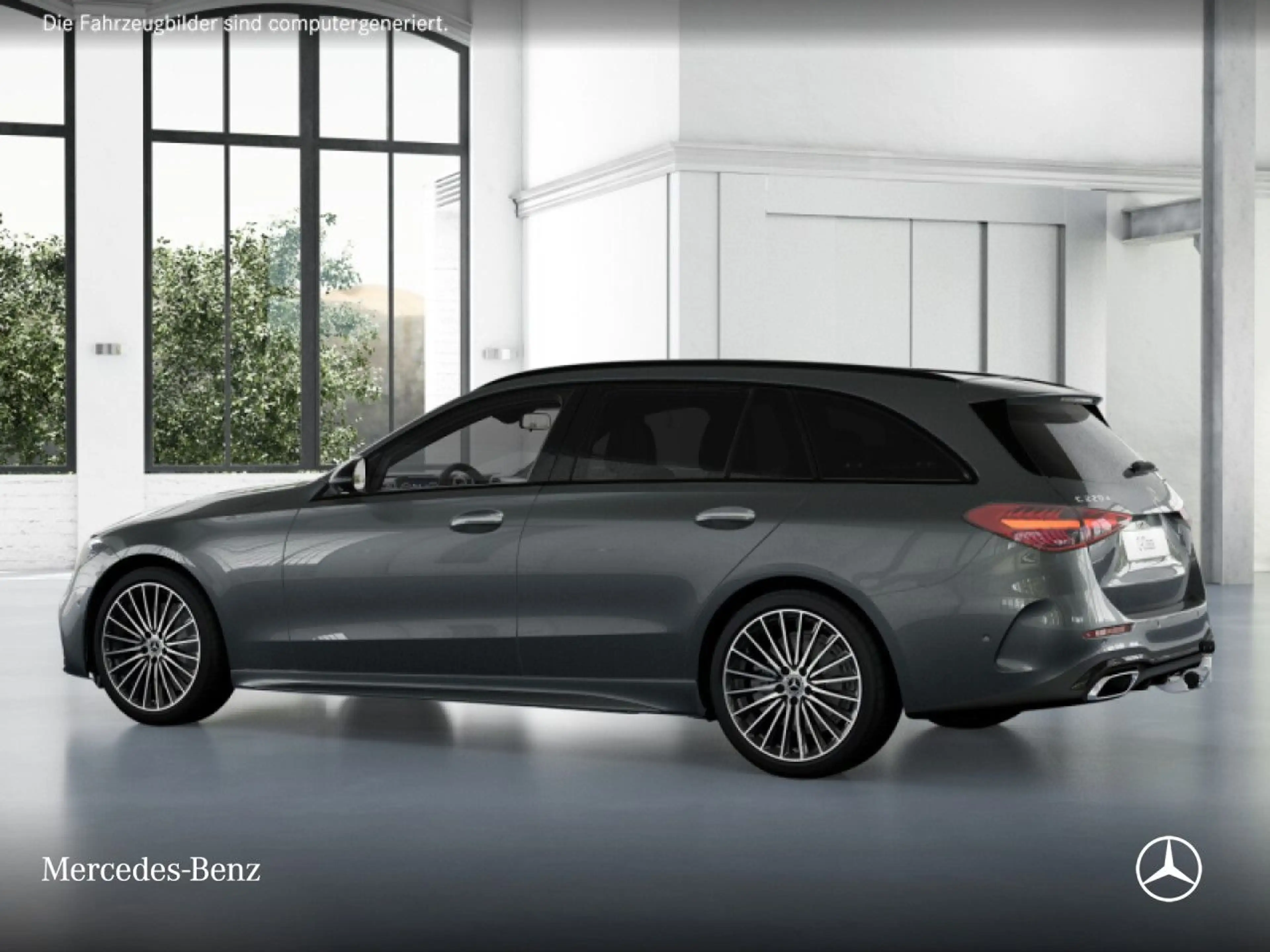 Mercedes-Benz C 220 d T AMG+NIGHT+360+AHK+LED+19"+TOTW+KEYLESS — photo 14