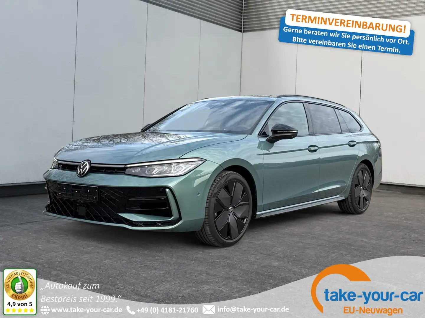 Volkswagen Passat Variant R-Line 4WD+BLACK+PANO+AHK+DCC+MATRIX+HARMAN 2.0... Verde - 1