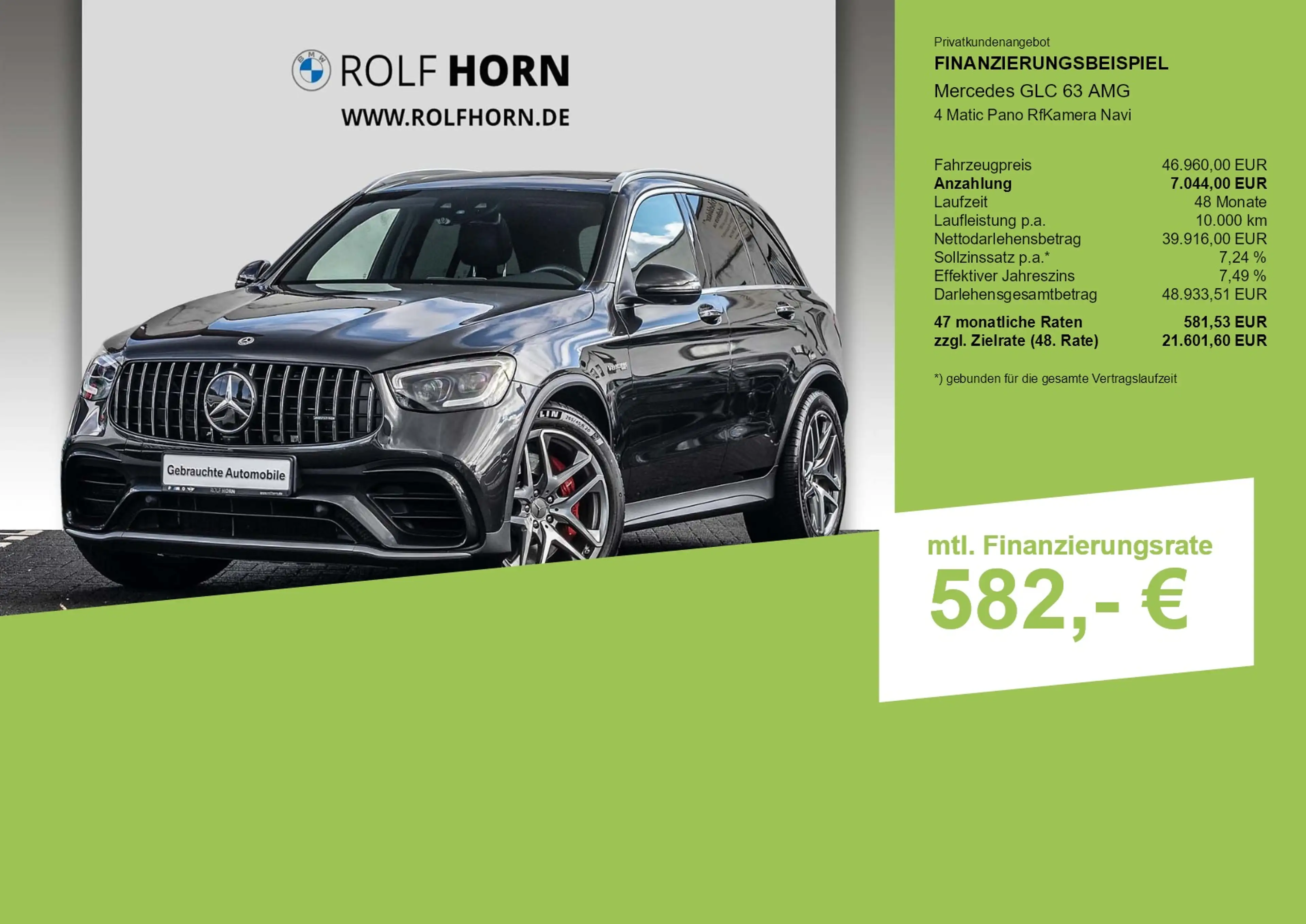 Mercedes-Benz GLC 63 AMG 4 Matic Pano RfKamera Navi — photo 3