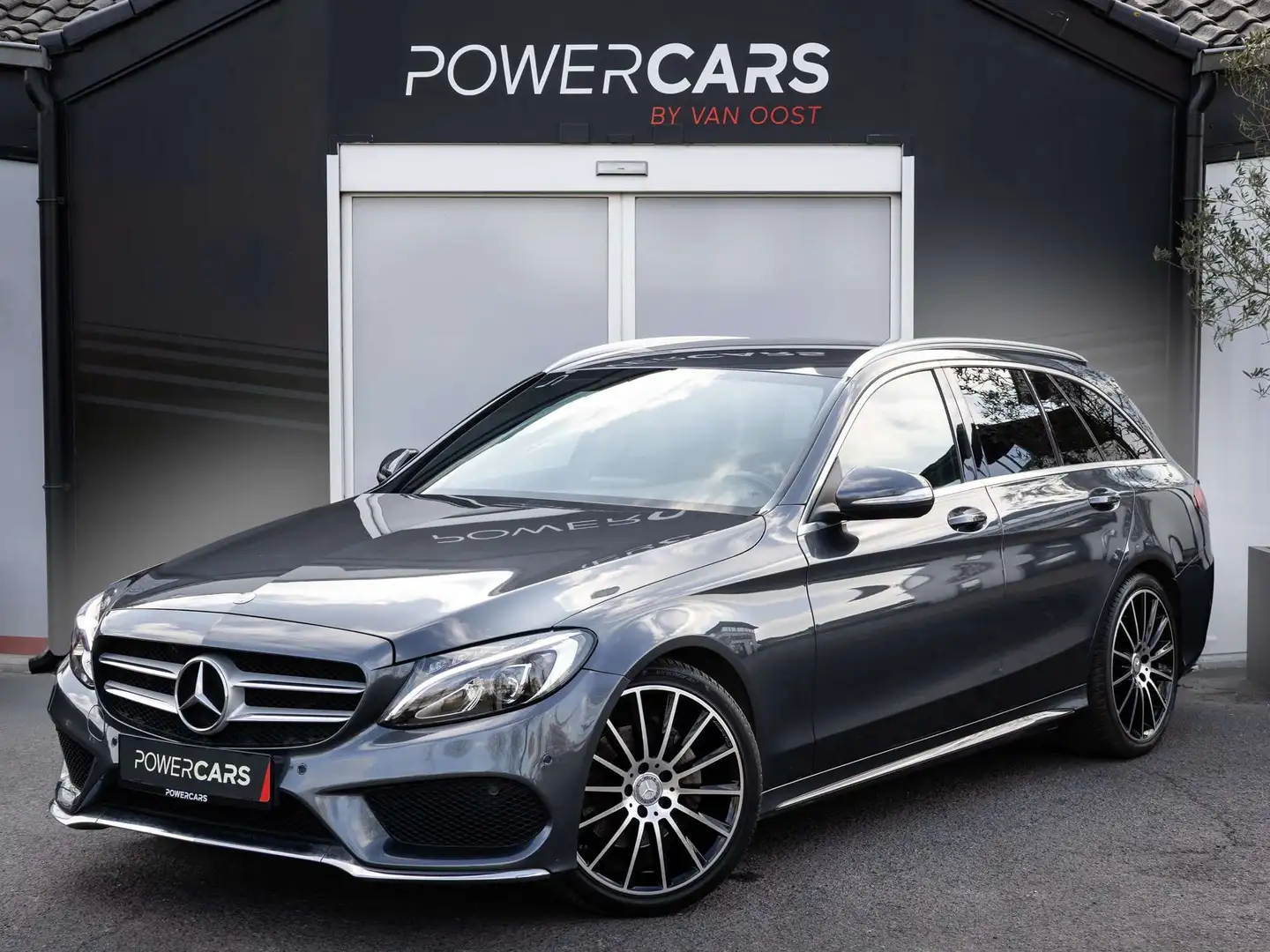 Mercedes-Benz C 180 Break  AMG Line LederLEDNaviStoelverwarming Grijs - 1