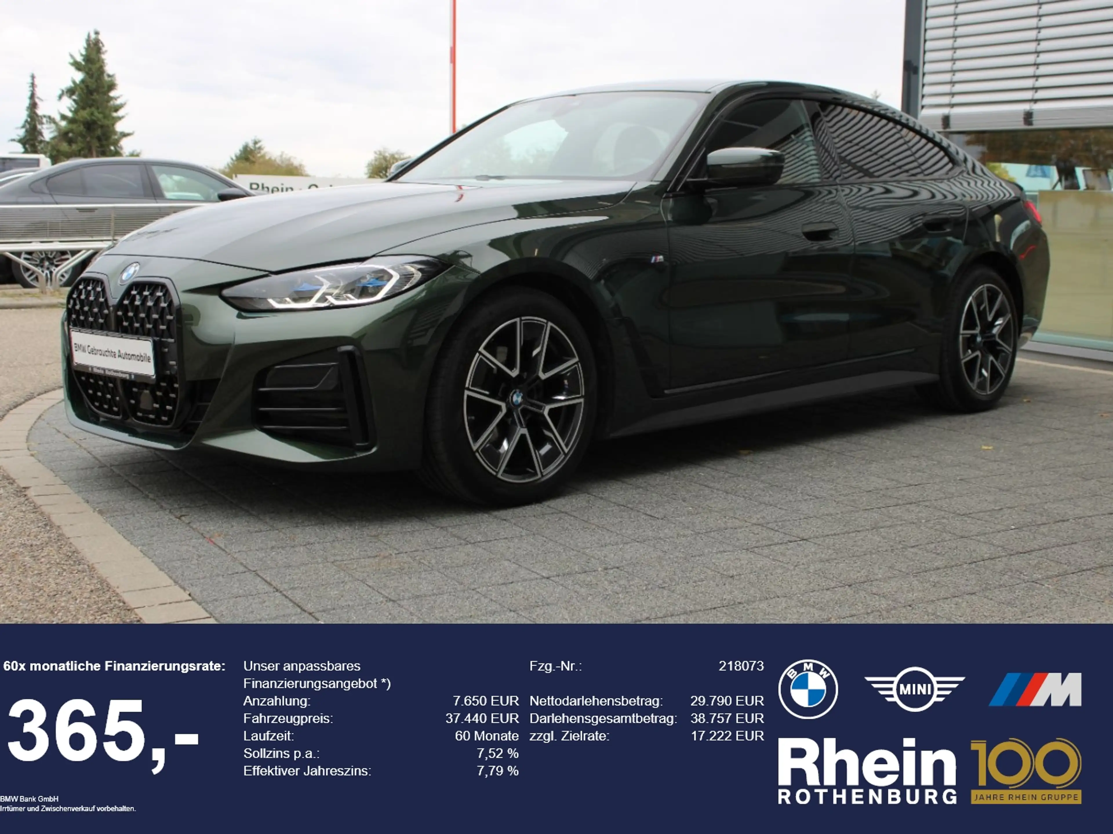 BMW 420 420d Gran Coupe M Sport HUD Laser ACC 360° Cam