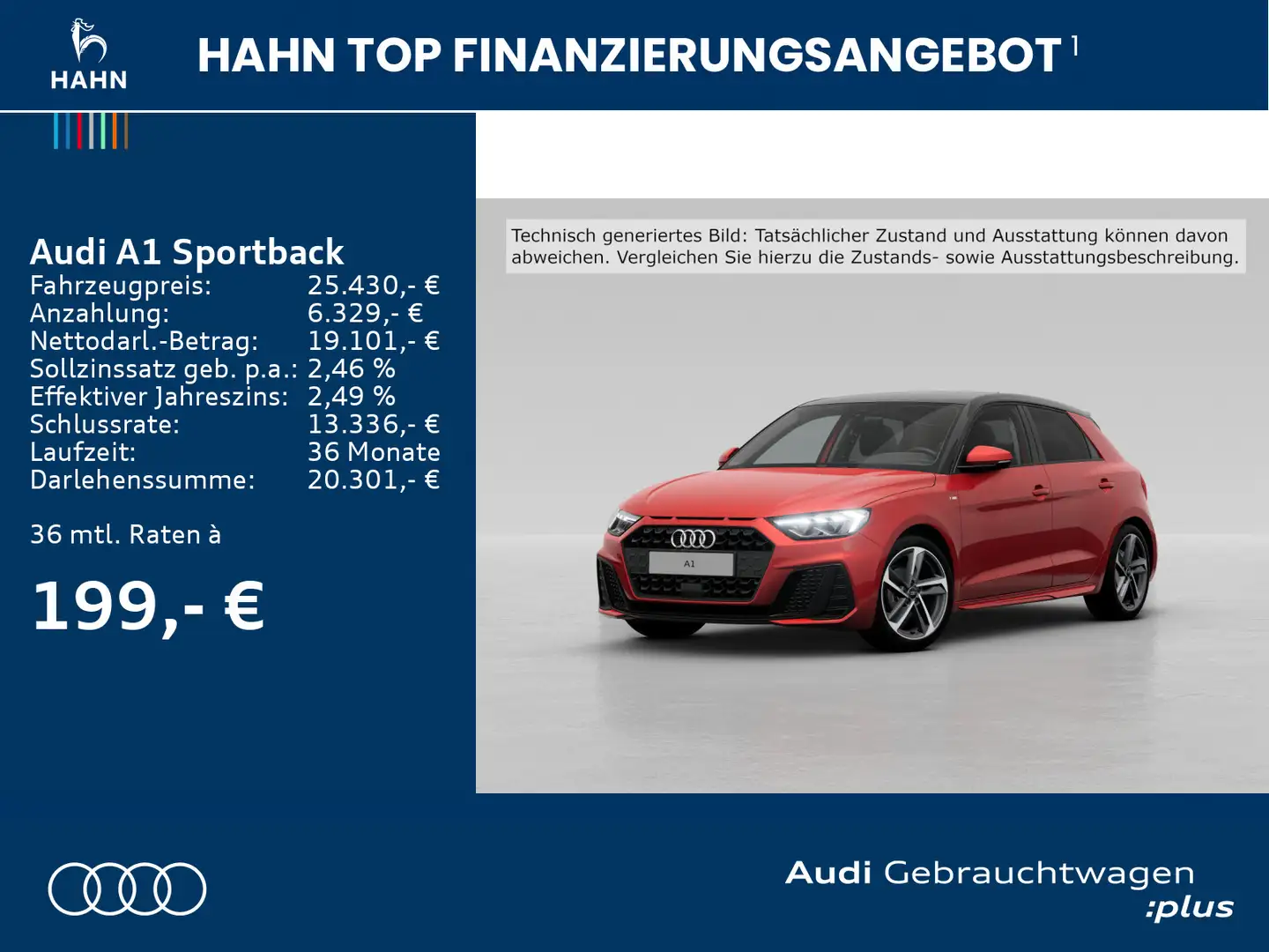 Audi A1 25 TFSI S-trc S line Virtual LED Si Rouge - 2