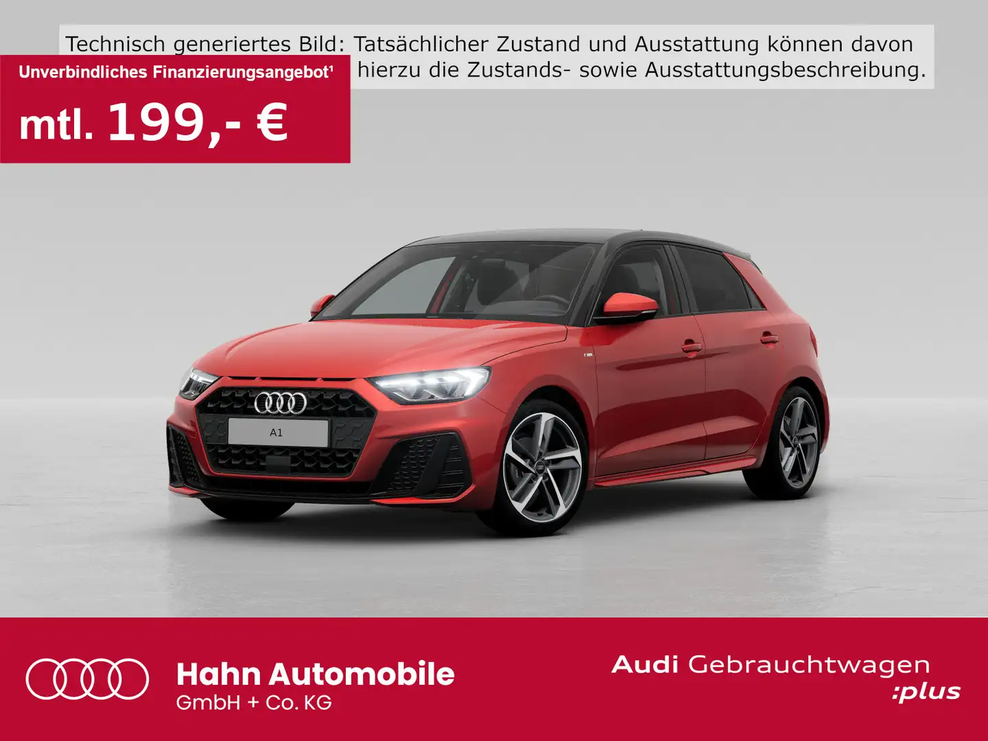 Audi A1 25 TFSI S-trc S line Virtual LED Si Rouge - 1