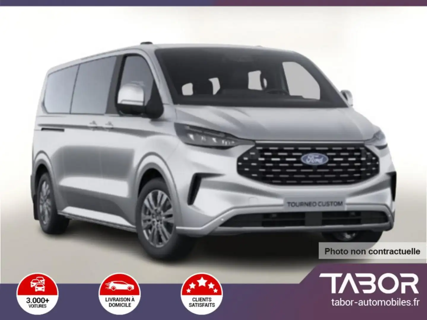 Ford Tourneo Custom 2.0 TDCi 170 Aut Tit 320 L2 Plateado - 1