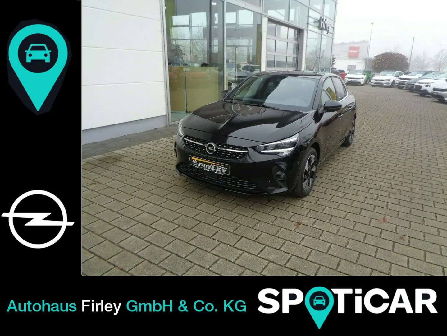 Opel Corsa e Elegance Glasdach Rückfahrkamera Navi Noir - 1