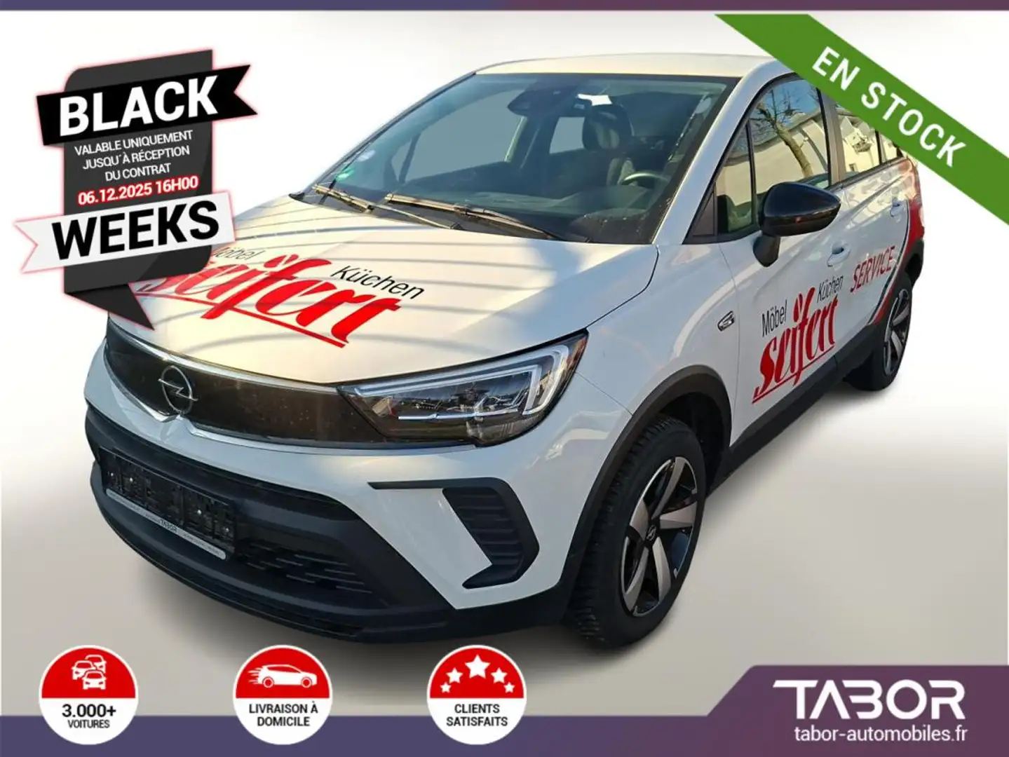 Opel Crossland 1.2 Turbo 110 Edition LED Cam Weiß - 1