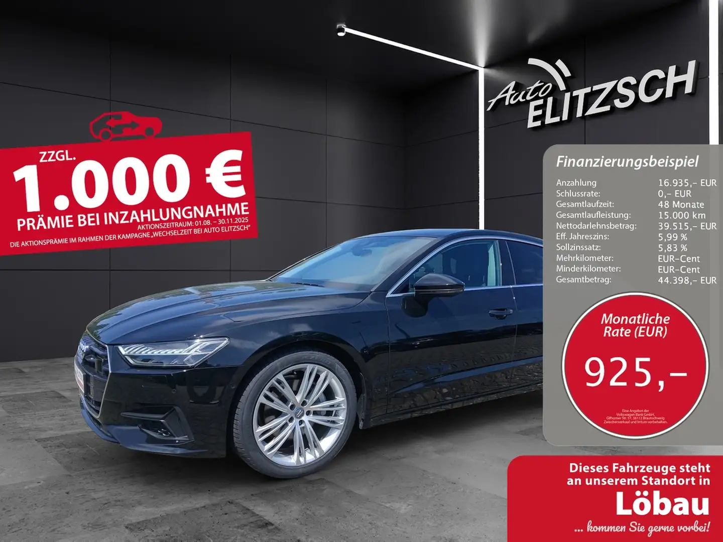 Audi A7 Sportback 45 TFSI S-tronic Matrix STH AVC ACC L... Schwarz - 1