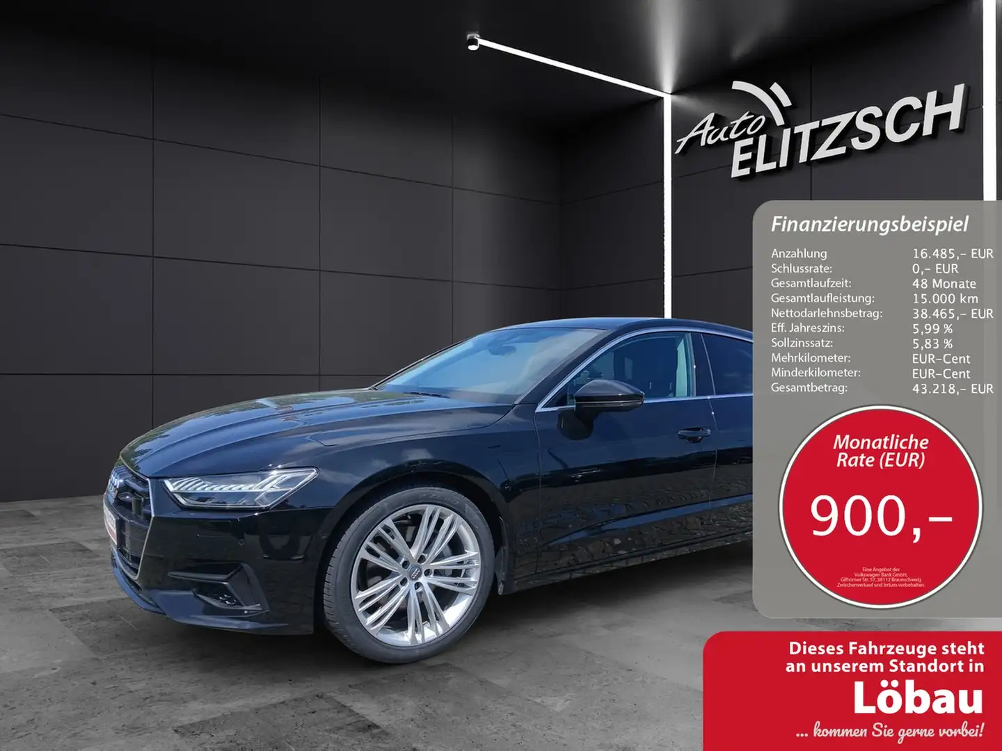 Audi A7 Sportback 45 TFSI S-tronic Matrix STH AVC ACC L... Schwarz - 1