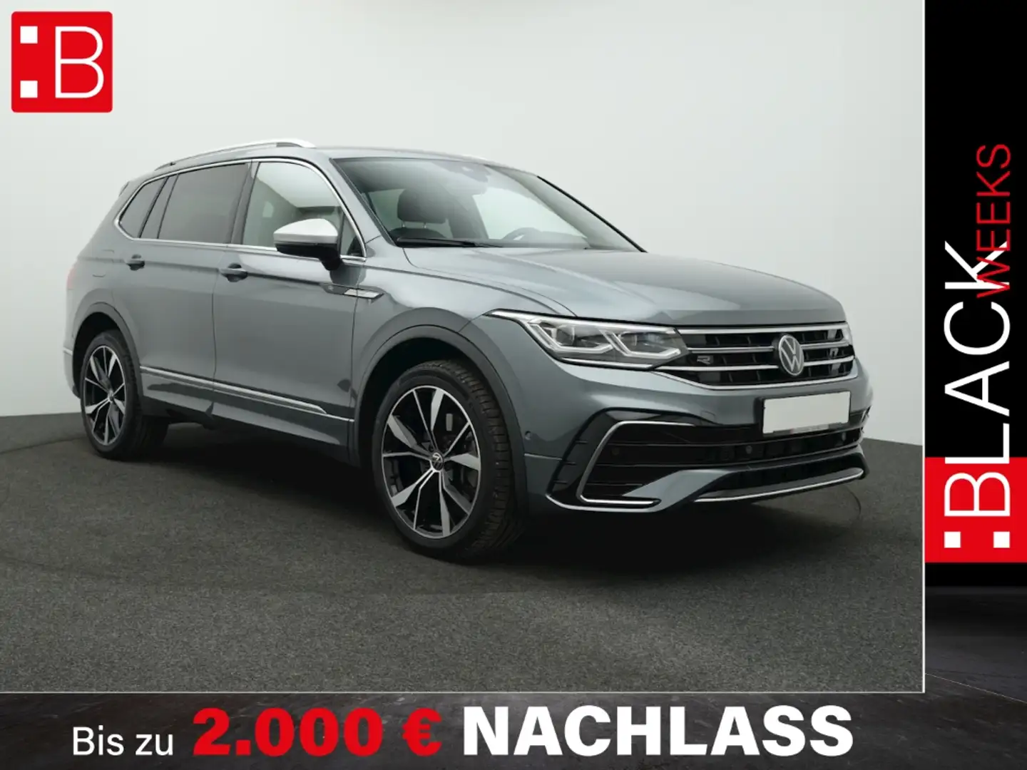 Volkswagen Tiguan Allspace 2.0 TDI DSG 4Mo. R-Line 7-SITZE AHK NAVI KAMERA 20 Grau - 1