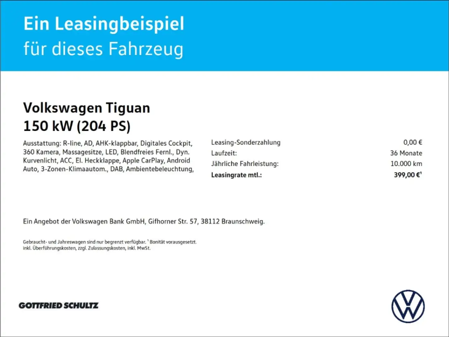 Volkswagen Tiguan 1.5 TSI R-Line DSG LED NAVI AHK KAMERA SHZ PDC LM Blau - 2