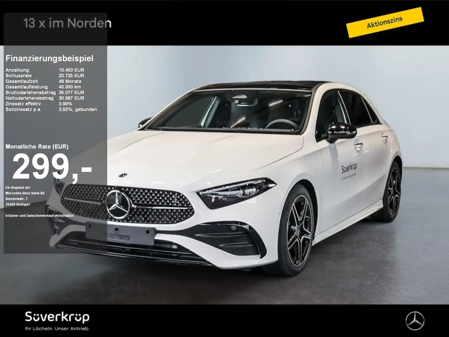 Mercedes-Benz A 200 d AMG NIGHT SPUR PANO AHK KAMERA STANDH Weiß - 1