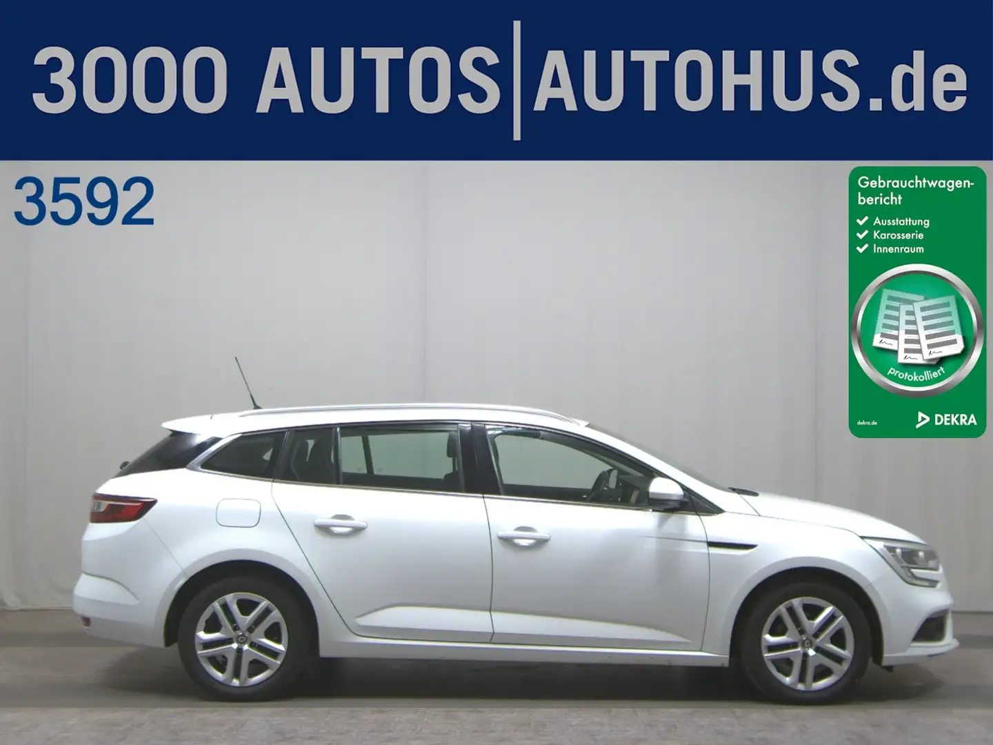 Renault Megane Grandtour 1.5 dCi Energy AHK Navi PDC Weiß - 1