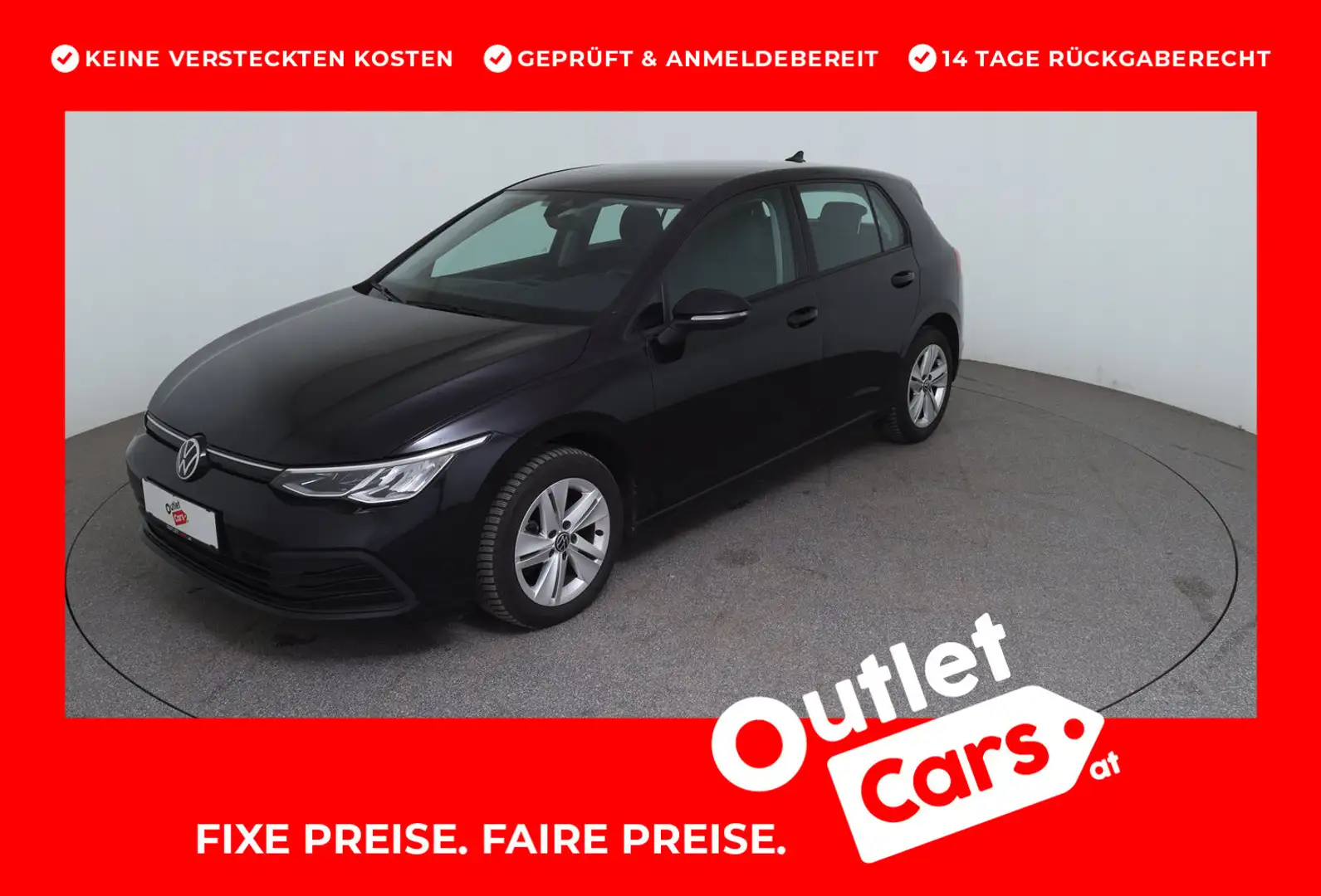 Volkswagen Golf Life TDI DSG Noir - 1