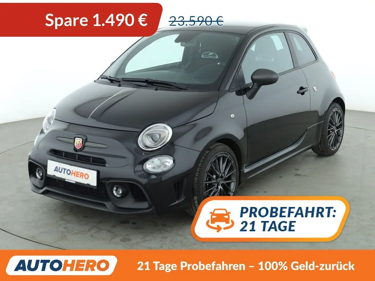 Abarth 595 1.4 Turbo*PDC*KLIMA*CARPLAY*GARANTIE* Schwarz - 1