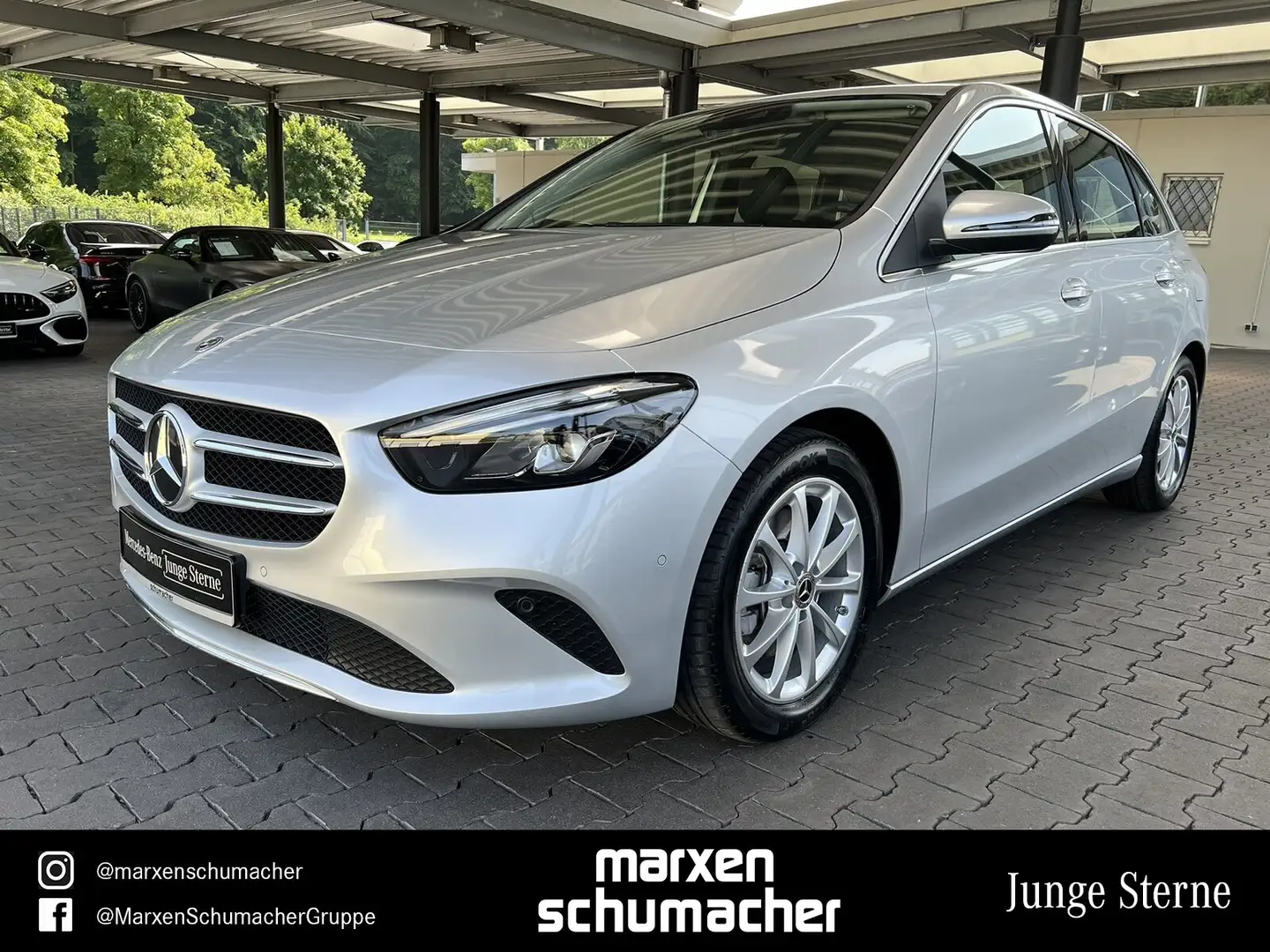 Mercedes-Benz B 220 B 220 d 4M Prog. LED+Business+Kamera+MBUX.H.E. Srebrny - 1