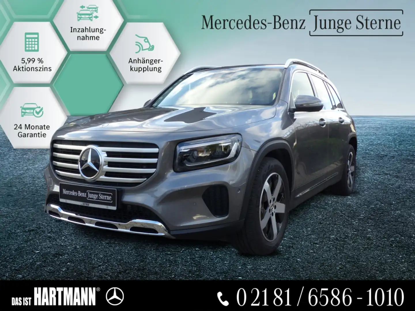 Mercedes-Benz GLB 180 PROGRESSIVE+AHK+TOTWIN+MEMORY+WINTER+NAV Grau - 1