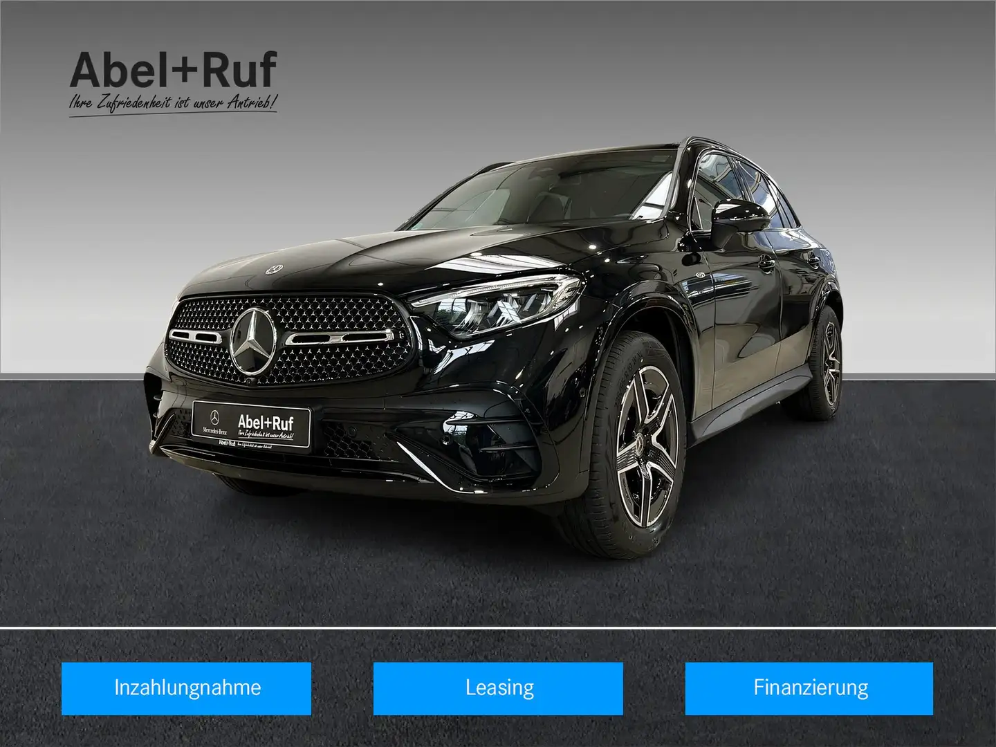 Mercedes-Benz GLC 300 de 4M AMG+DISTR+NIGHT+Pano+TotW+AHK+360° Schwarz - 1