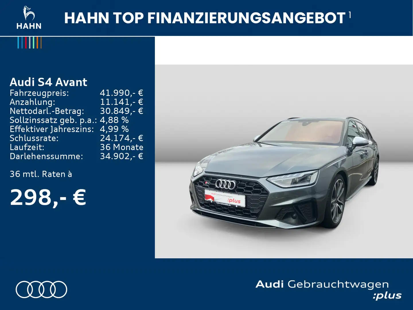 Audi S4 TDI quattro AHK Virtual Rückf Busin LED Šedá - 2