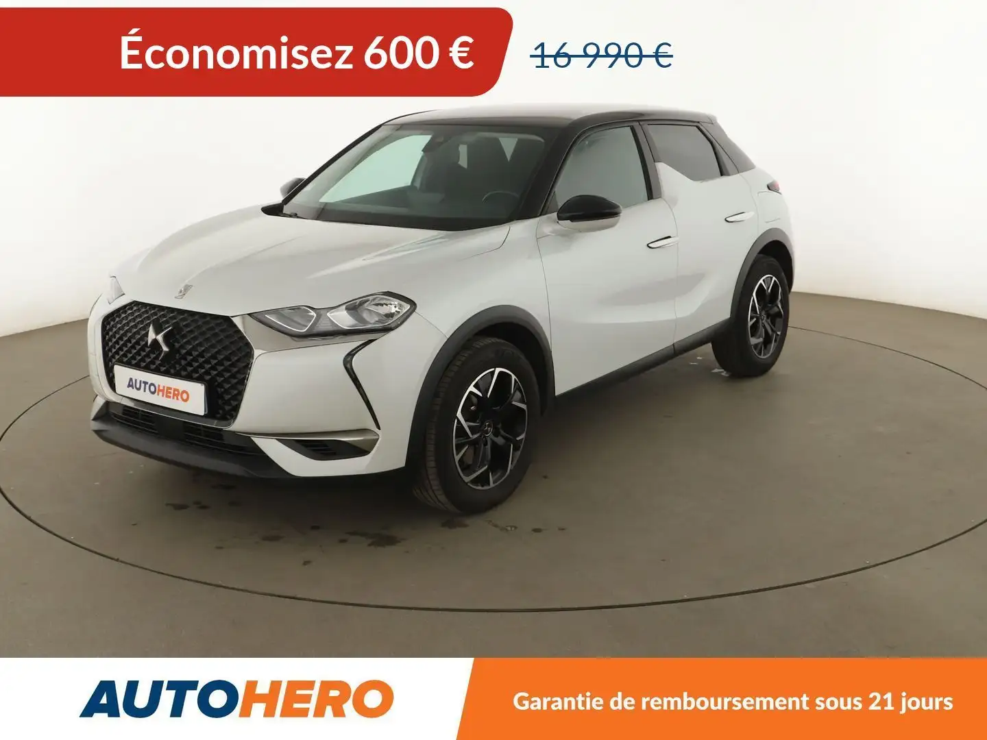 DS Automobiles DS 3 Crossback 1.5 Blue-HDi So Chic Automatique Blanc - 1