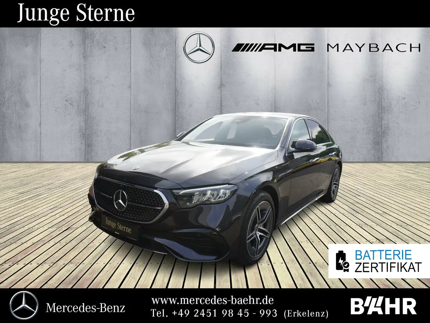 Mercedes-Benz E 300 E 300 de AMG/MBUX/LED/Burmester4D/Distronic/19" Gris - 1