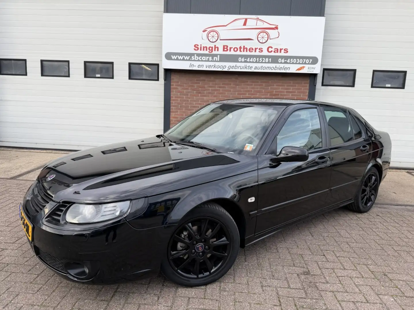 Saab 9-5 2.3t Arc AUT CALIMA CRUIS LEER NAVI NAP INRUIL MOG Zwart - 2