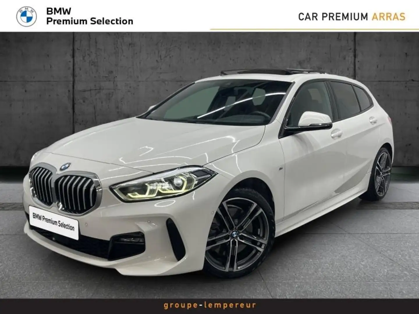 BMW 120 120dA xDrive 190ch M Sport Blanc - 1