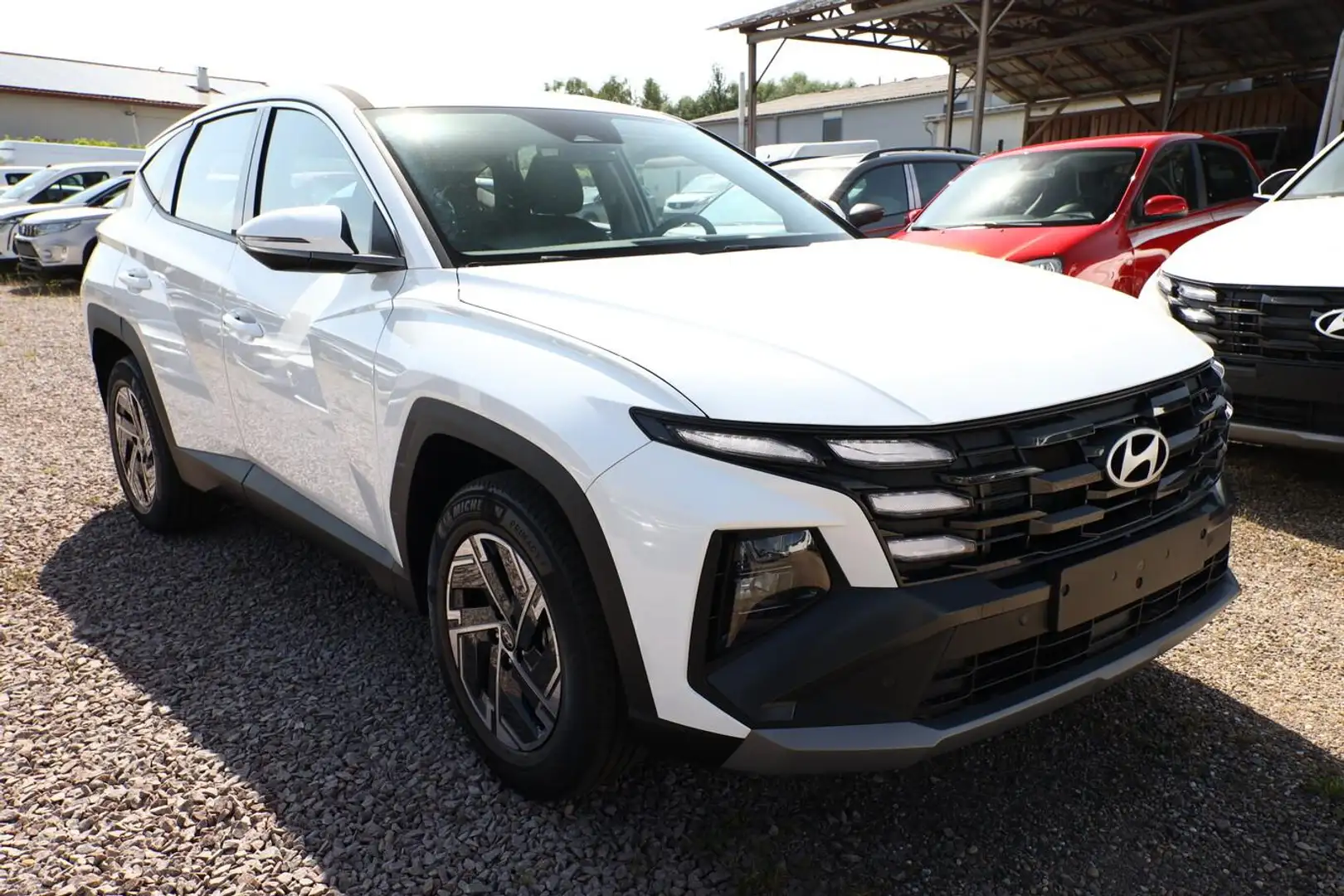 Hyundai TUCSON Select 1.6 T-GDI 160 FACELIFT Nav Keyless 117 k... Weiß - 2