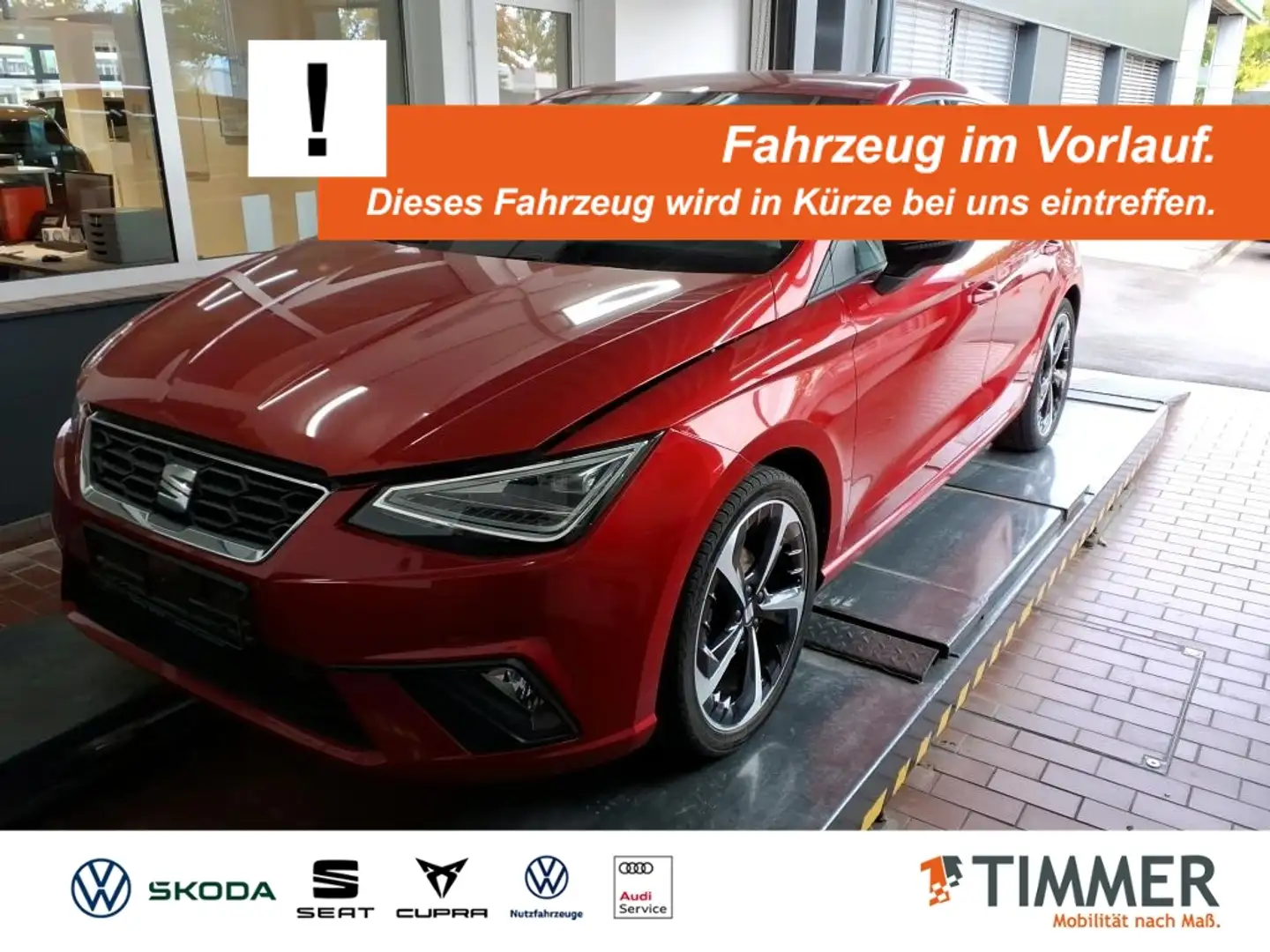 SEAT Ibiza 1.0 TSI FR-LINE +LED +RKAM +ACC +BEATS +LM +NAVI Rot - 1