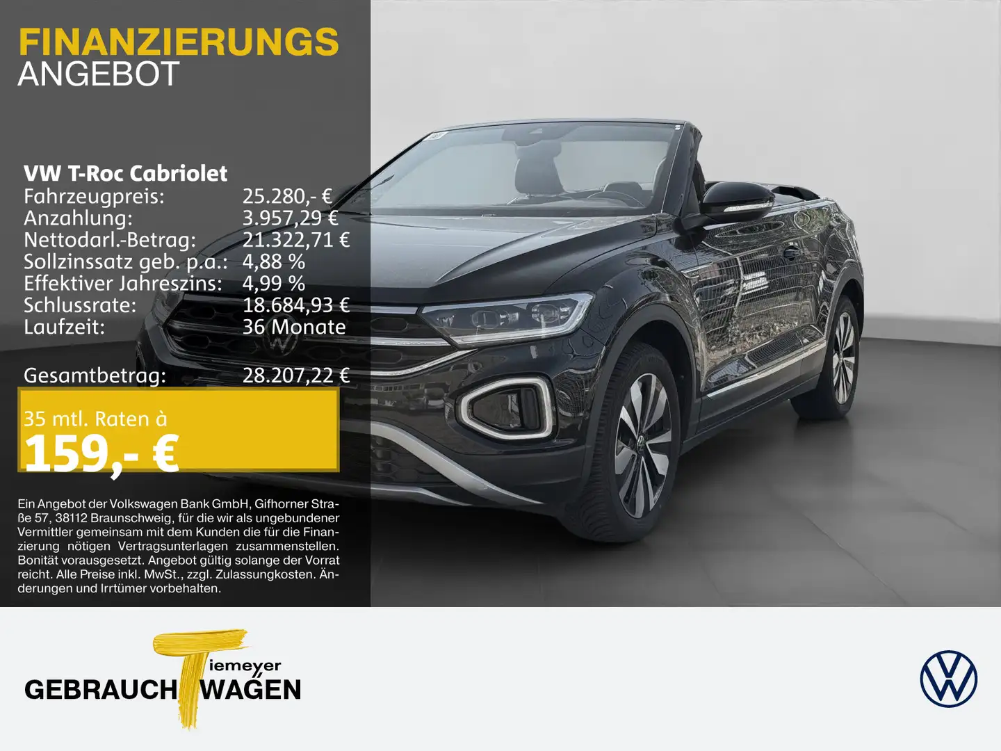 Volkswagen T-Roc 1.5 TSI MOVE NAVI LED KAMERA Schwarz - 1