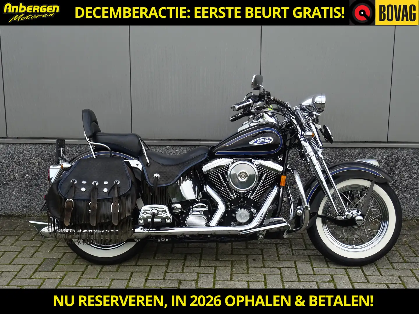 Harley-Davidson Heritage Springer FLSTS Blauw - 1