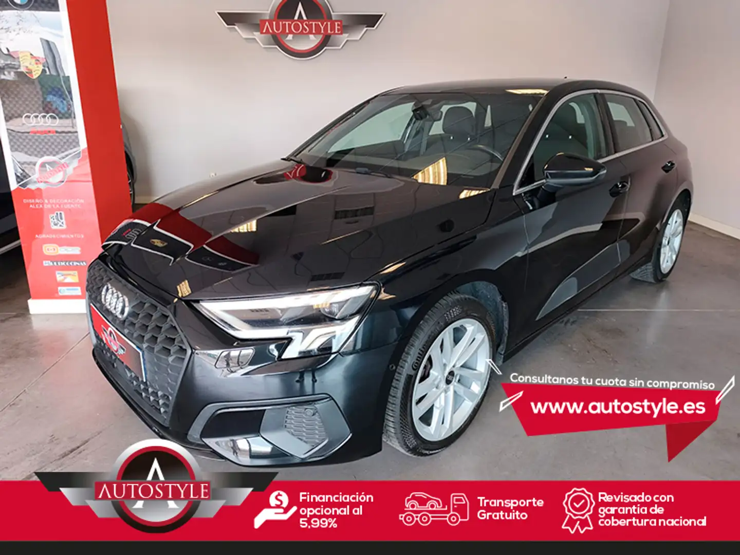Audi A3 Sportback 35TDI Negro - 1