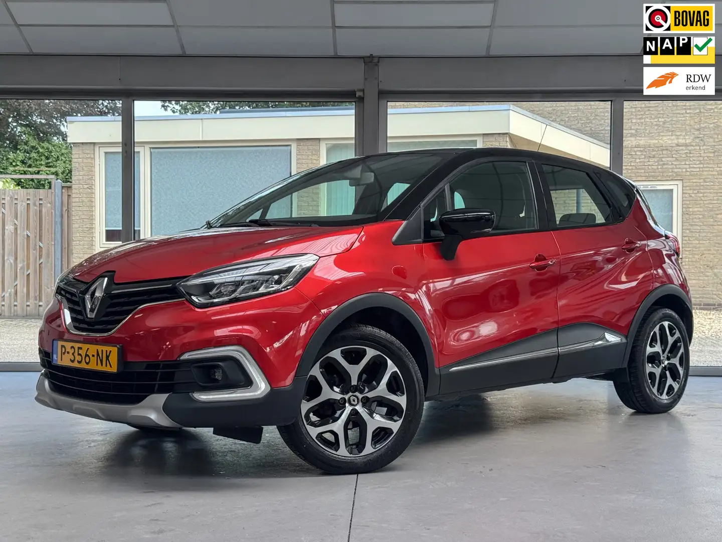 Renault Captur 0.9 TCe Intens |Led|Navigatie|Parkeersenoren achte Rouge - 1