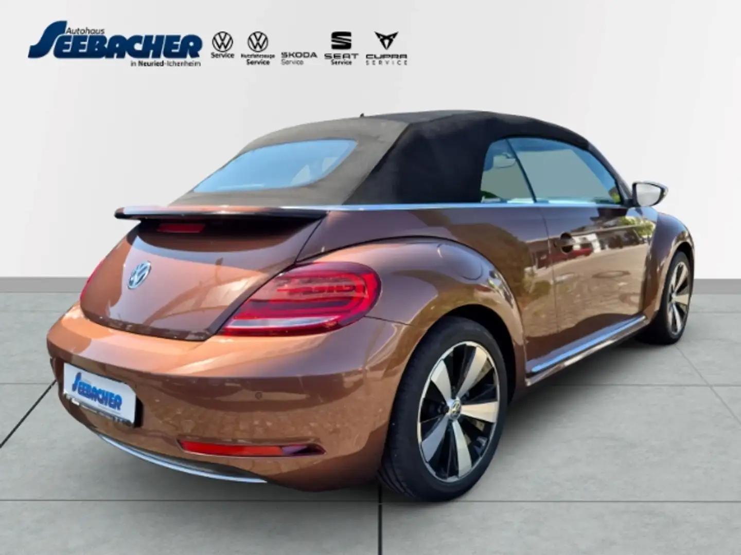 Volkswagen Beetle Cabrio 1.4 TSi DSG*Allstar*Navi*Telefon*Windschott Marrón - 2