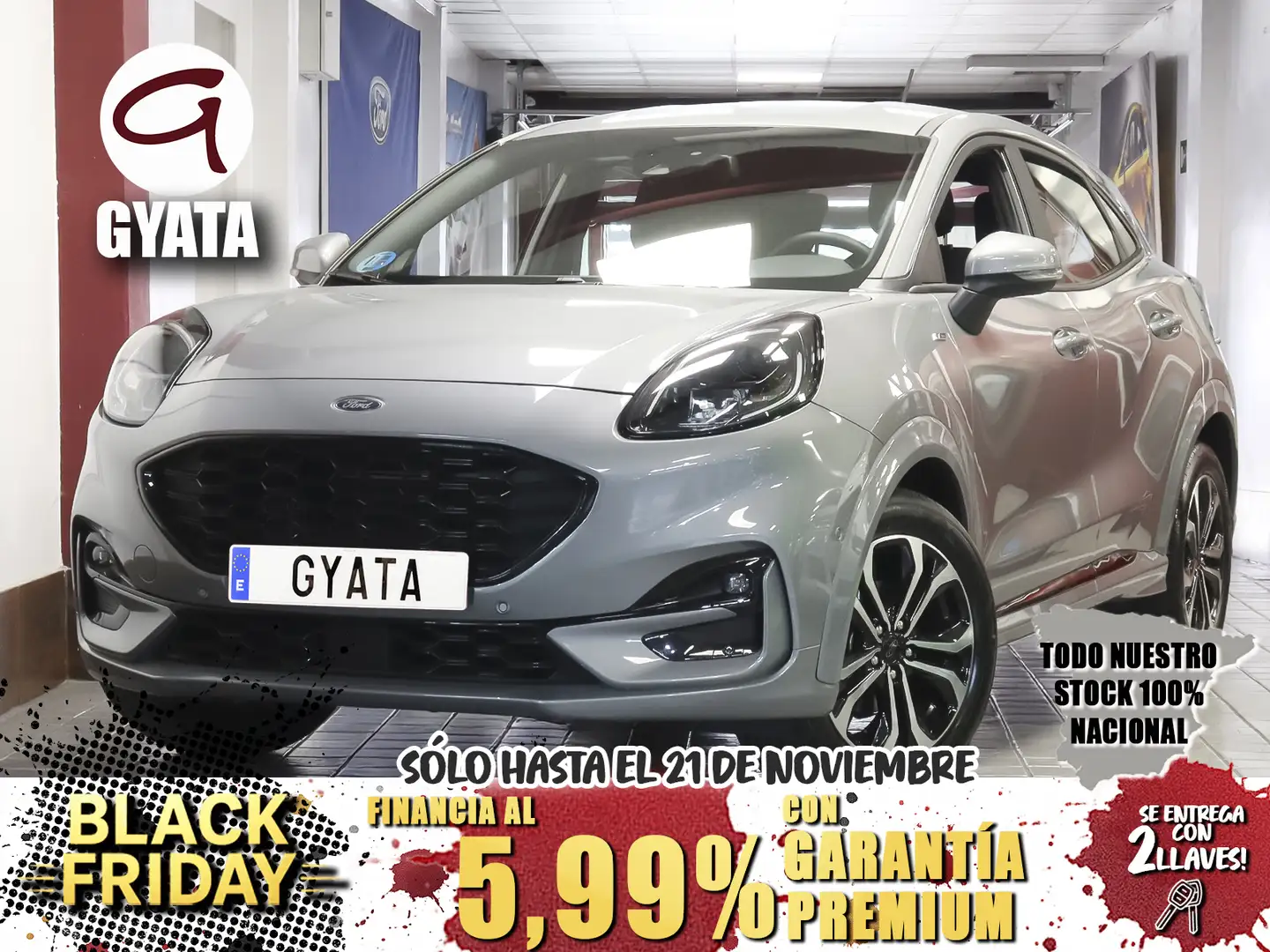 Ford Puma 1.0 EcoBoost MHEV ST-Line 125 Plateado - 1