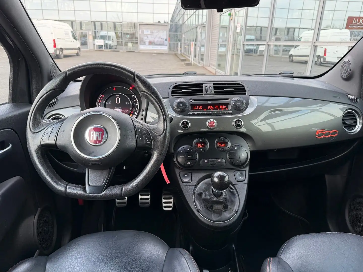 Fiat 500 C S Cabrio Leder PDC Sport Schwarz - 2