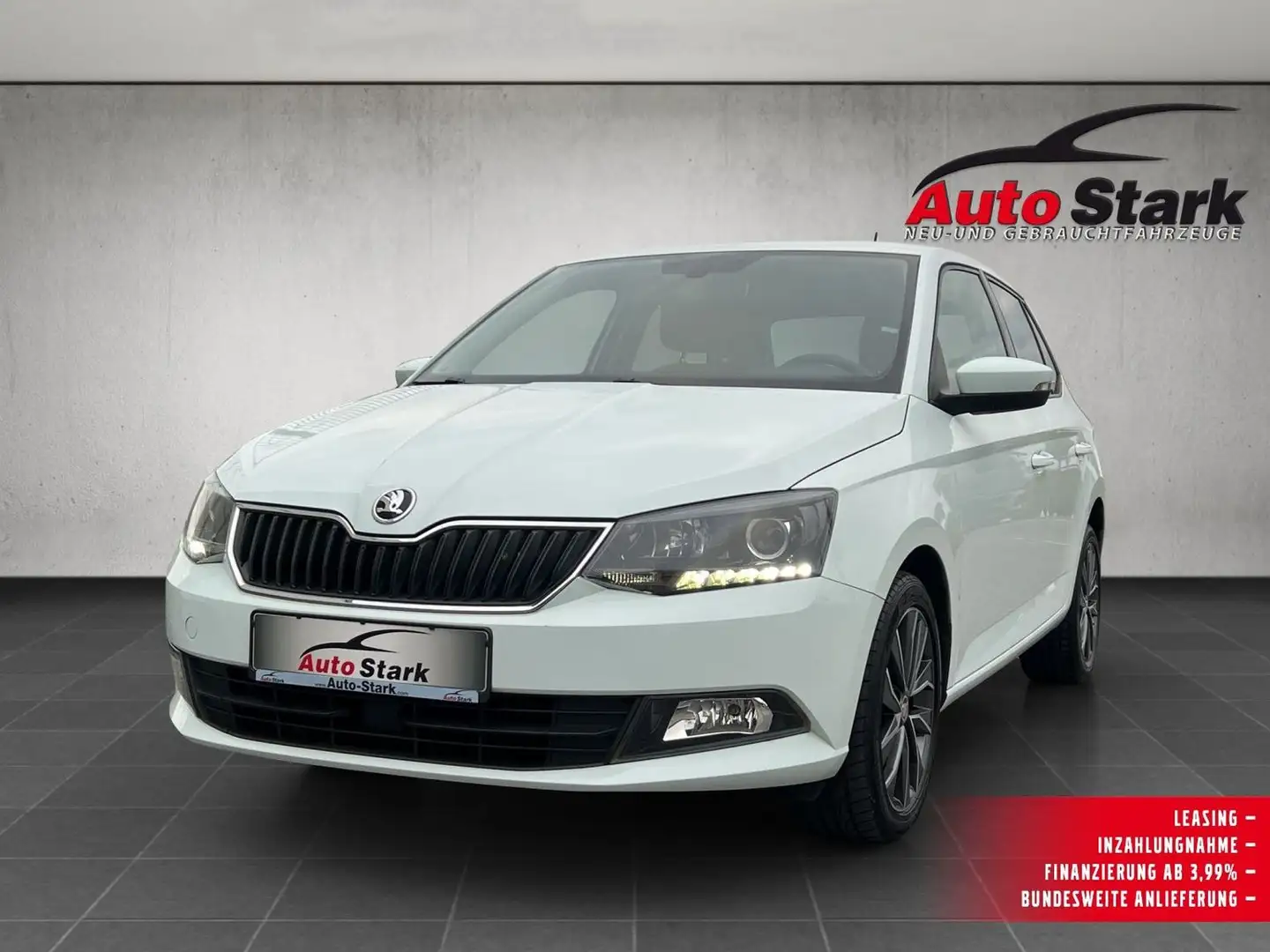 Skoda Fabia 1,2 TSI 90 PS Edition°LED°SHZ°Tempomat°DAB°DEKRA° Weiß - 1