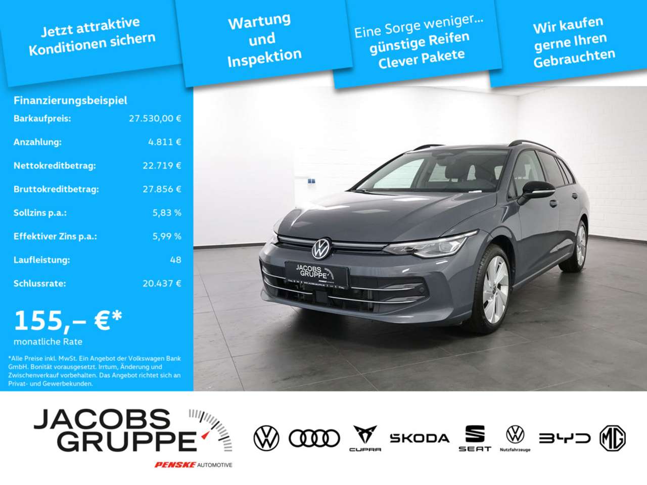 Volkswagen Golf — Volkswagen Golf VIII Variant 1.5 eTSI Goal DSG,Navi,LED,