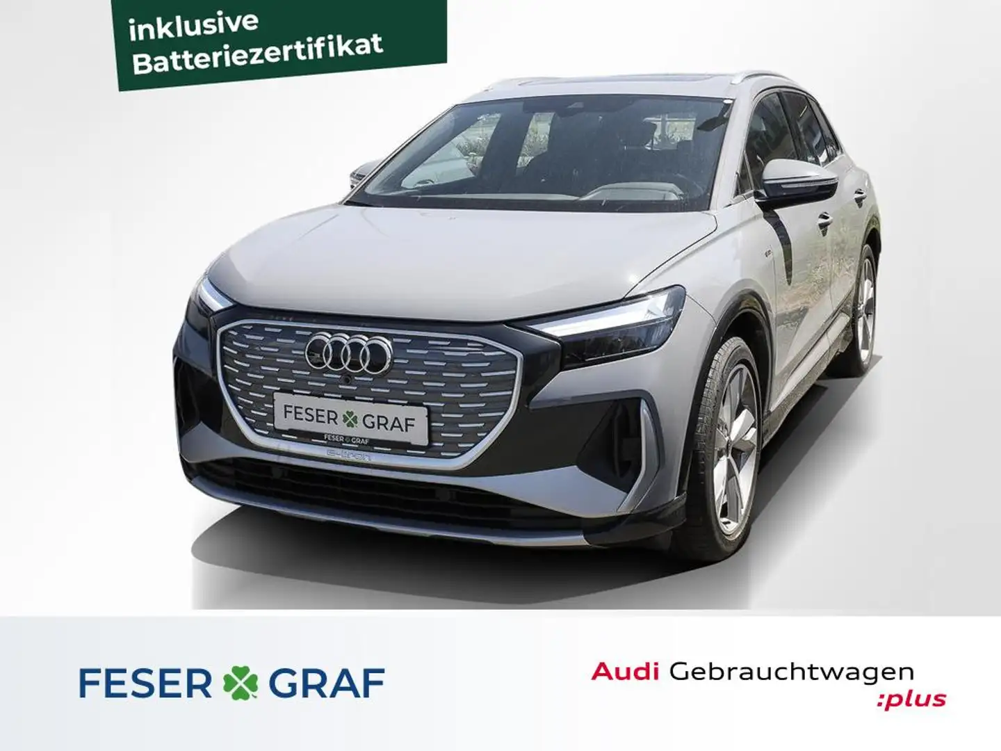 Audi Q4 e-tron 40 e-tron S Line Int Pano,Navi,Leder,Kamera Grau - 1