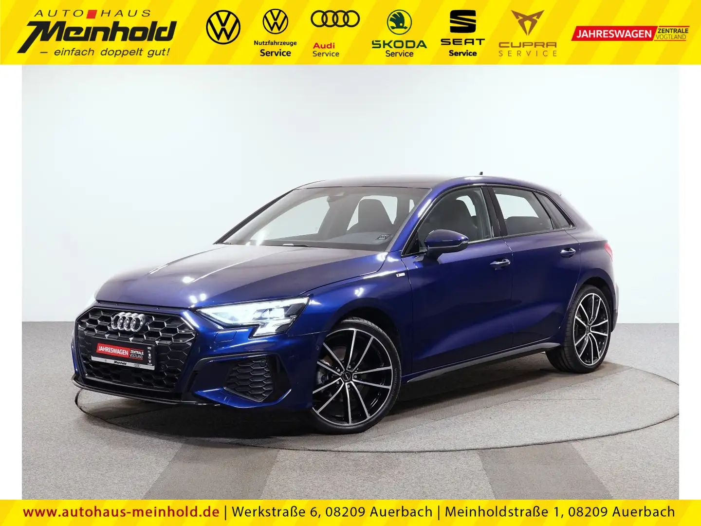 Audi A3 S line 35 TFSI, LED,MMI,Optik,Klima Blauw - 1