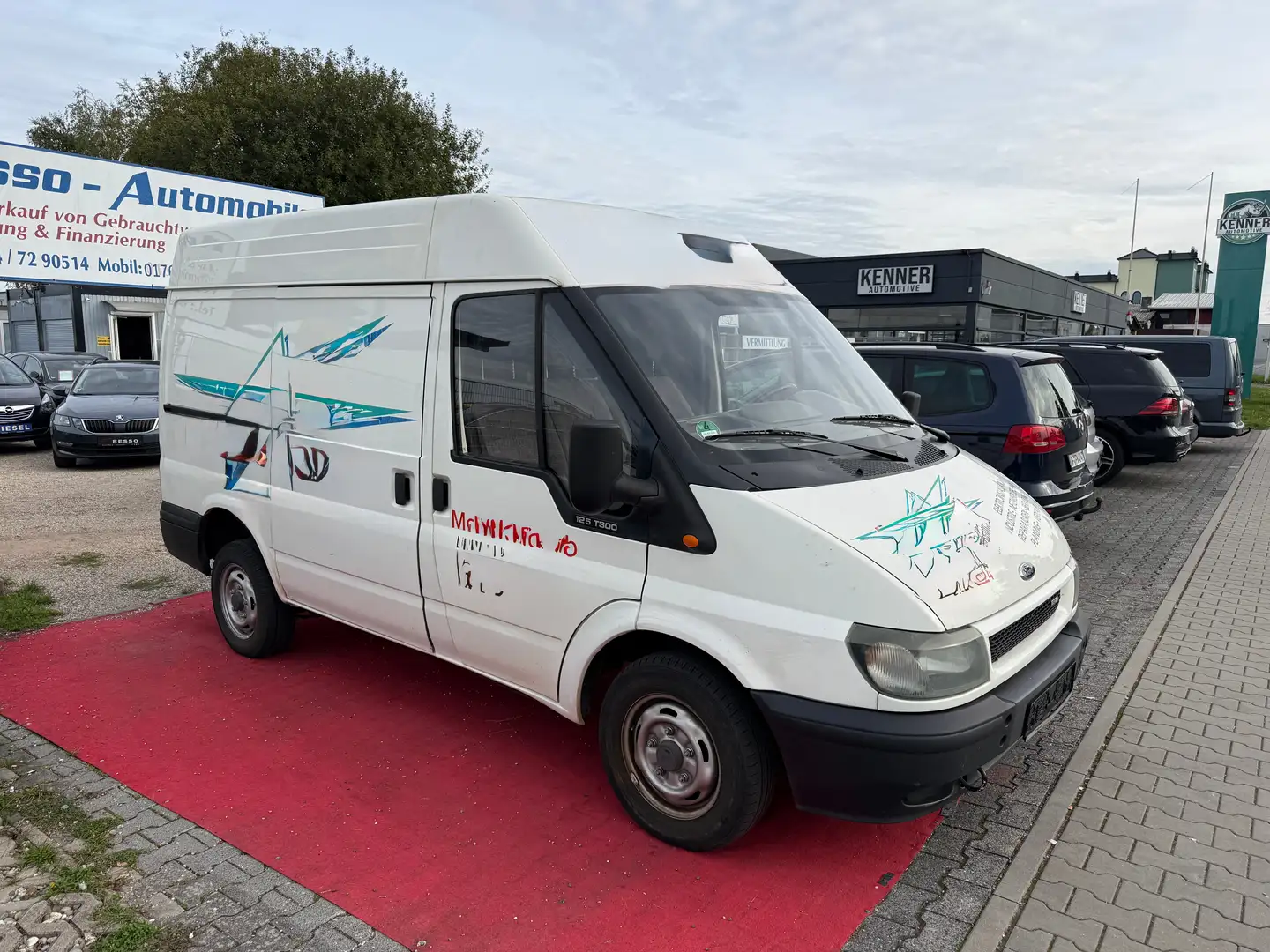 Ford Transit 2.0 FT 300 *1-HAND*LKW-ZULASSUNG*3-SITZER*AHK*DPF* Weiß - 2