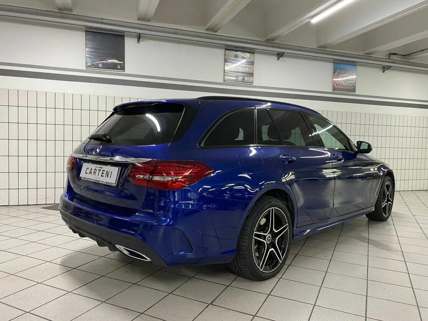 Mercedes-Benz C 300 SW de eq-power Premium auto Bleu - 2