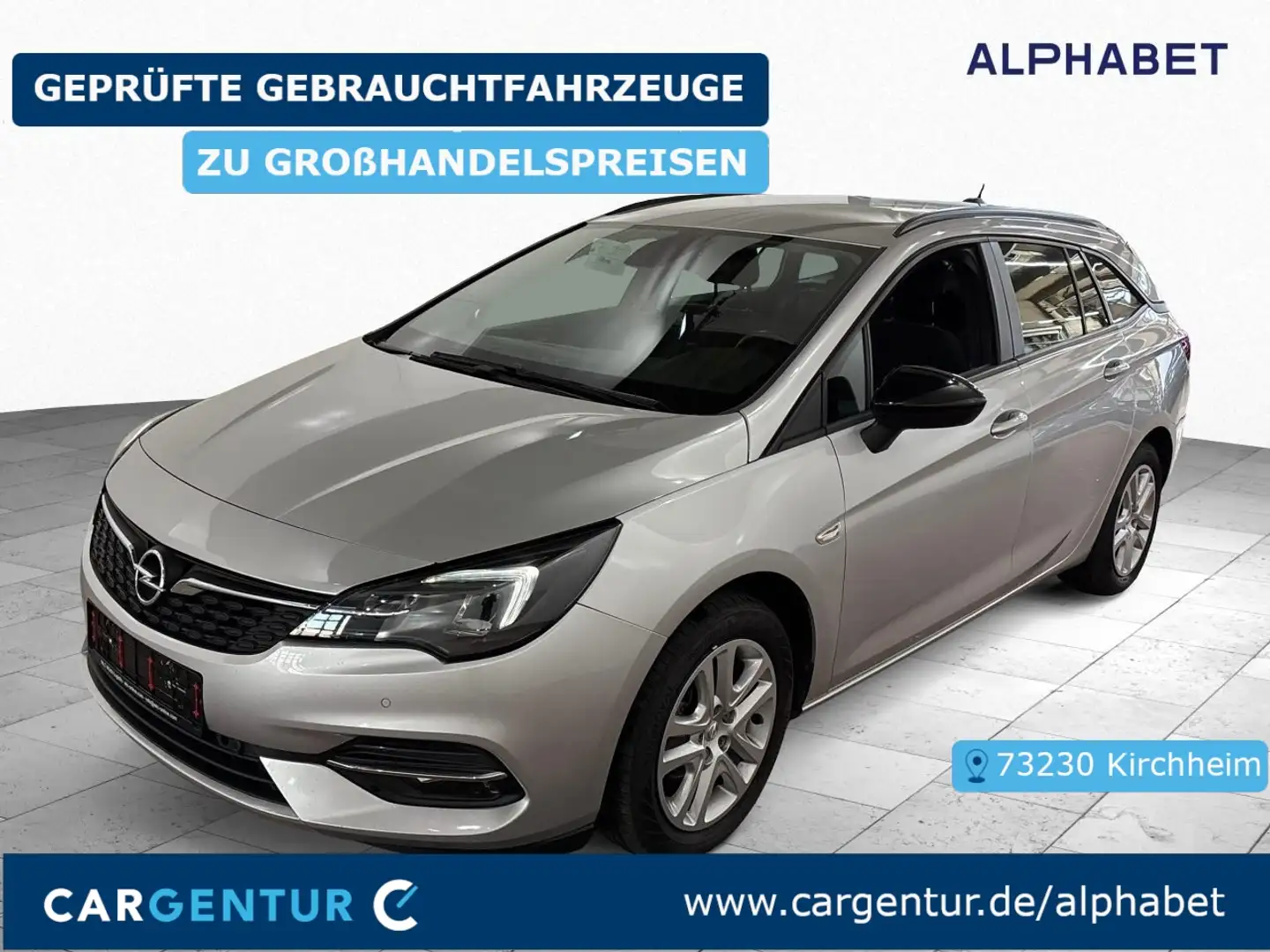 Opel Astra K 1.5 D Business Edition LED Argent - 1