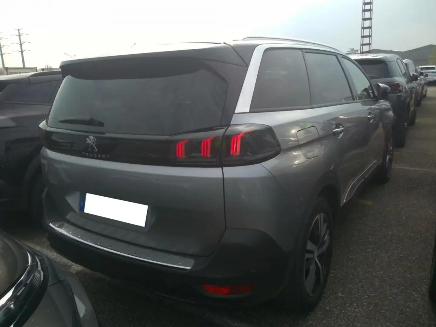 Peugeot 5008 1.2i Hybrid 136 e-DCS6 Allure Pack 7 PLACES GPS CA Grijs - 2
